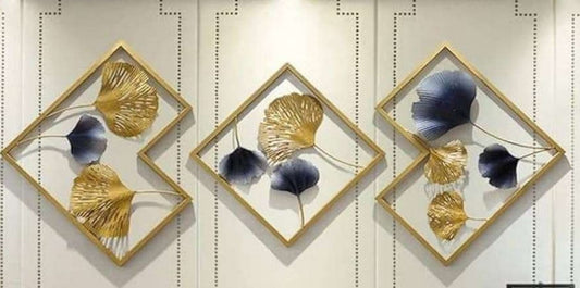 Metal Leaves Wallmart Set Of Three