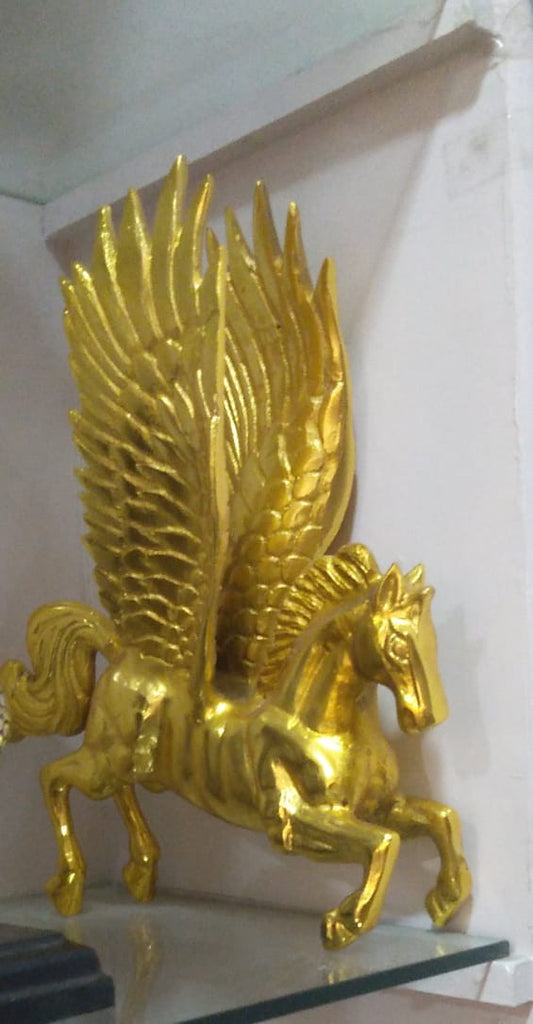 Bronze Fengshui Pegasus Statue Metal Handicraft Home
