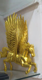 Bronze Fengshui Pegasus Statue Metal Handicraft Home
