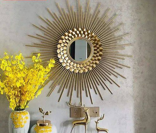 Modern Floral Design Wall Mirror