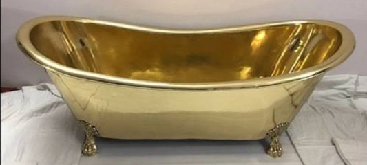 66" Golden Copper Clawfoot Bathtub
