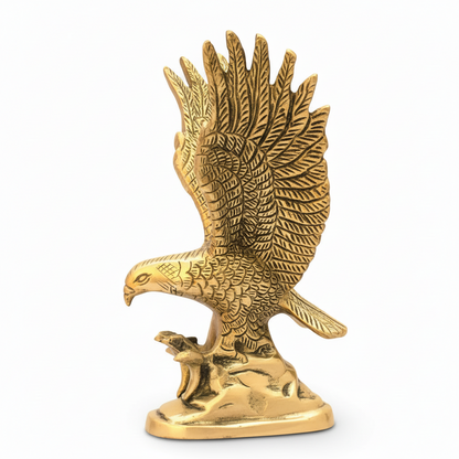 Antique Brass Eagle Showpiece Decorative Sculpture