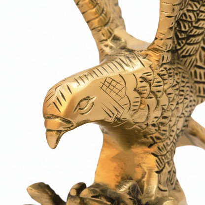 Antique Brass Eagle Showpiece Decorative Sculpture