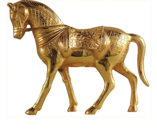 Brass Horse Showpiece Statue