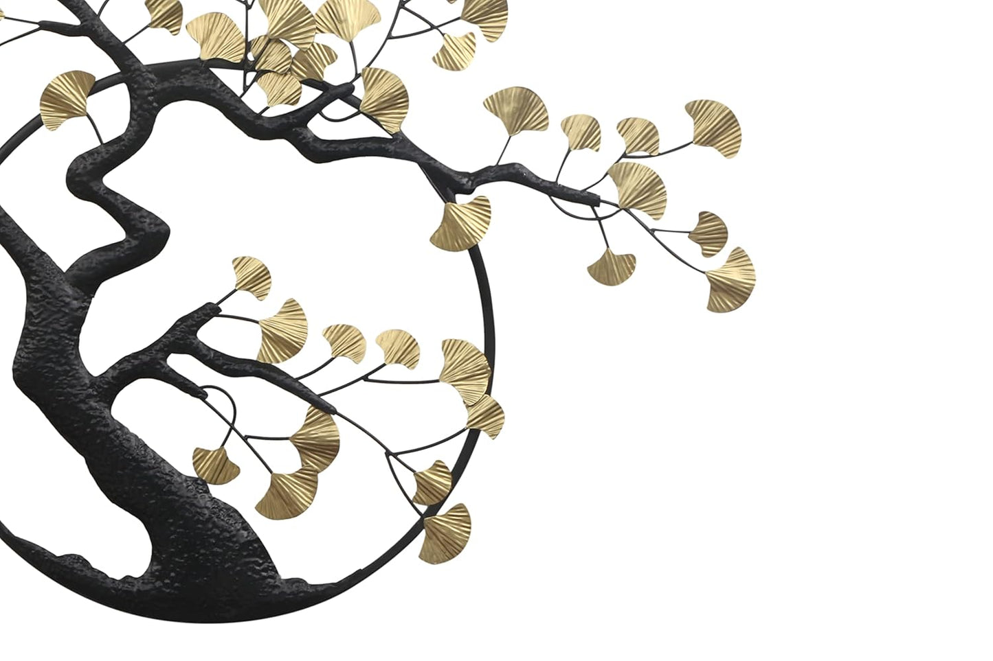 Golden Tree Metal Wall Art for Living Room and Hotel Decor - Brass Decors