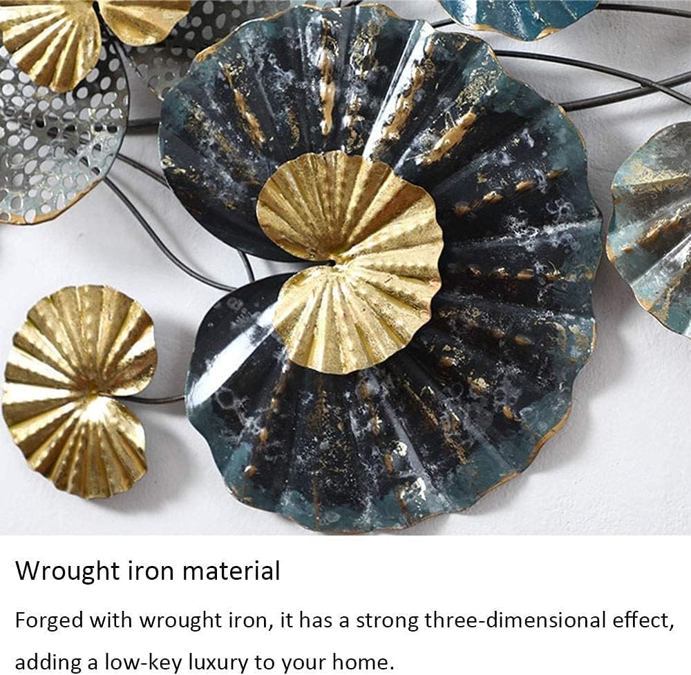 Decorative wall art with wrought iron material on a white background