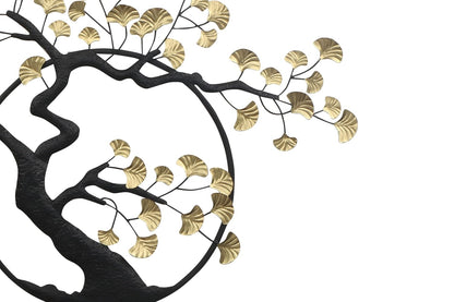 Golden Tree Metal Wall Art for Living Room and Hotel Decor - Brass Decors