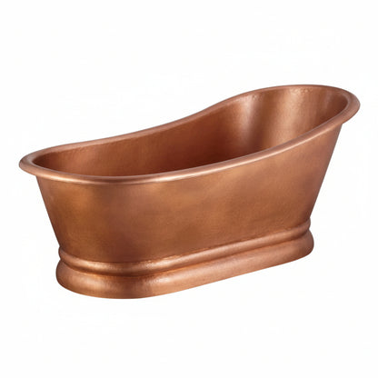 Copper bathtub on a white background
