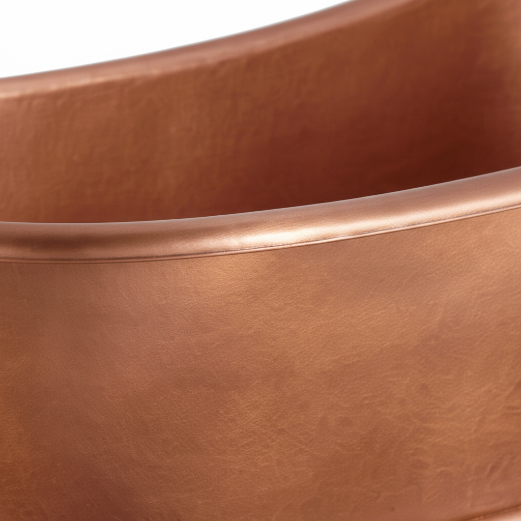 Close-up of a brown leather surface with a subtle texture.