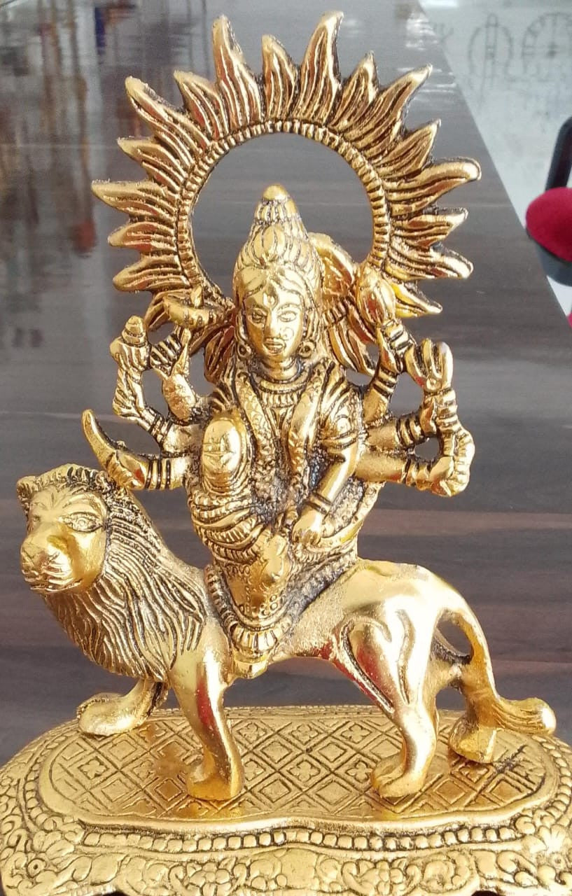 Maa Durga With Lion Idol