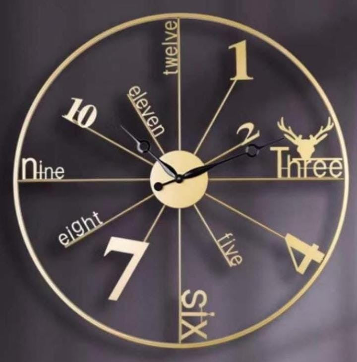 Metal Wall Décor Watch
