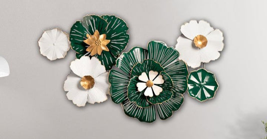 Metal Modern Floral Wall Decor