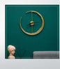 Designer Half-Ring Metal Wall Clock – 25"