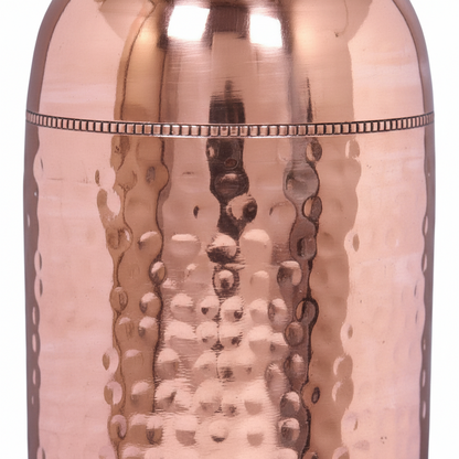 Hammered  Long Neck Copper Water Bottle 1L