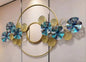 Metal Flower Shape Wall Décor With Frame