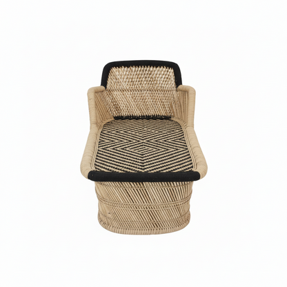 Bamboo Lounger Armrest Mudda Chair