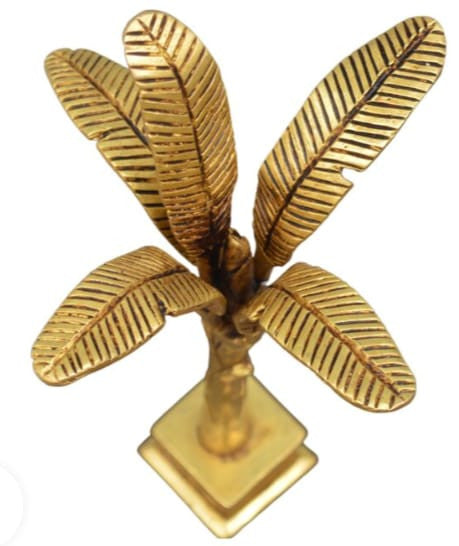Brass Banana Tree – Decorative Pooja Stand (12 × 6 × 6 Inch, 1.5 KG)