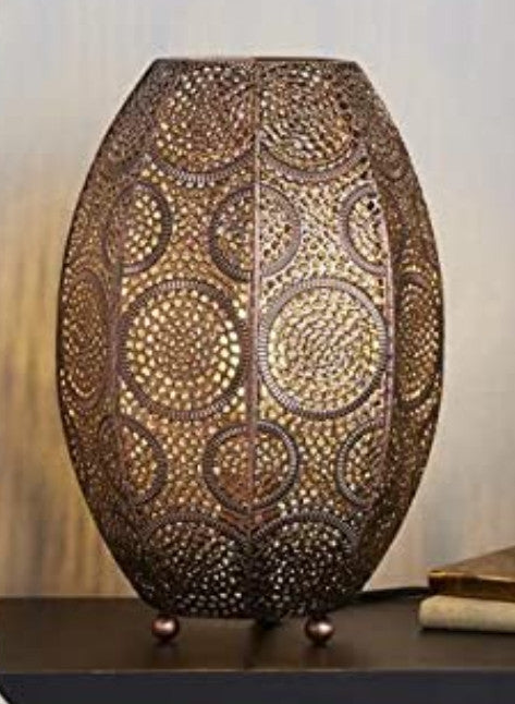 Copper Moroccan Table Lamp – Elegant Artisan Lighting