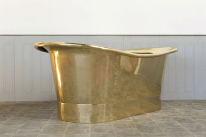 72" Golden Copper Freestanding Bathtub