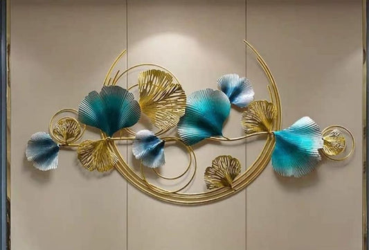 Leaves Metal Wall Decor With Frame