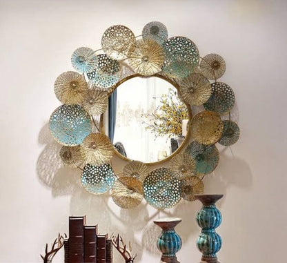 Modern Floral Design Wall Mirror