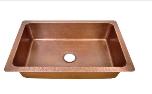 Farmhouse Copper Kitchen Sink – Antique Finish, Durable & Hygienic