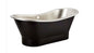 Antique Black Copper Double-Slipper Pedestal Tub – Energy Efficient & Luxurious