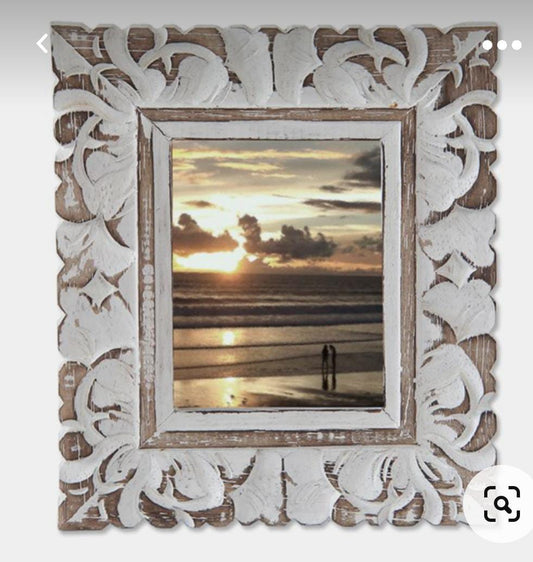 White Wash Wooden Photo Frame – 7x11 Inches