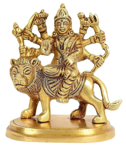 Maa Durga With Lion Idol