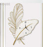 Betal White Leaf Wall Clock