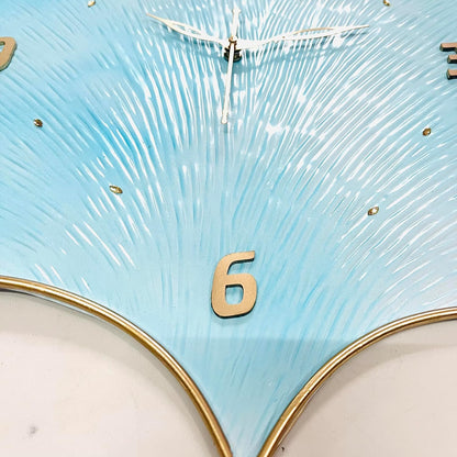 Decorative Iron Petal Wall Clock – Handcrafted Floral Metal Wall Decor - Brass Decors