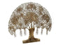 Large Brass Tree Wall Hanging – Decorative Brass Leaf Hanging (31 × 36 × 7 Inch, 2 KG)