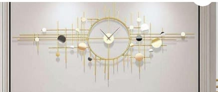 Decor Metal Abstract Clock Wall Art Iron Wall Hanging
