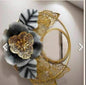 Metal Wall Decor with Mirror