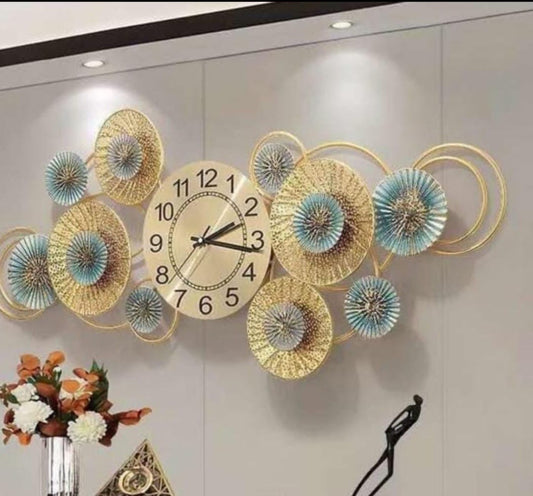 Decor Metal Abstract Wall Art Iron Clock Wall Hanging