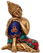 Brass Stonework Resting Buddha