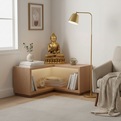 Brass Buddha Blessing Statue Protection & Positive Energy