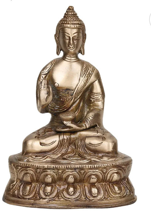 Super Fine Brass Gold Toned Religious Buddha