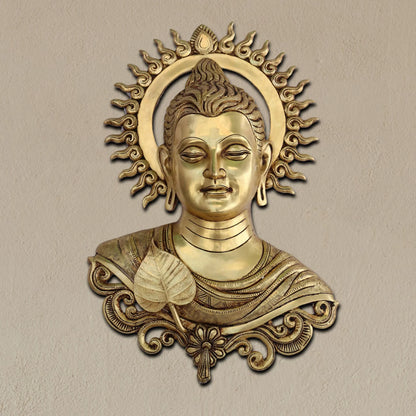 Brass Buddha God Idol Collectible Handicraft