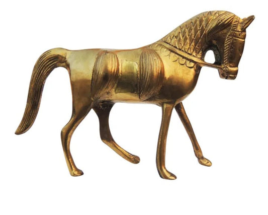 Brass Horse Showpiece Statue