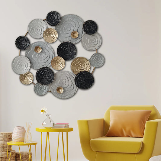 Muscat Circular Discs Metal Wall Decoration Modern Iron Wall Art