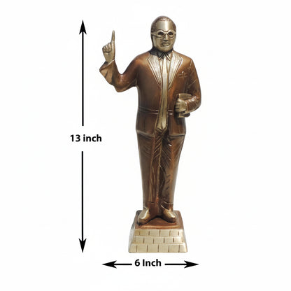 Dr Bhimrao Ramji Ambedkar Standing Brass Statue