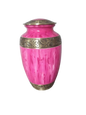 Pink, Black & Golden Cremation Printed Urn for Adult Ashes