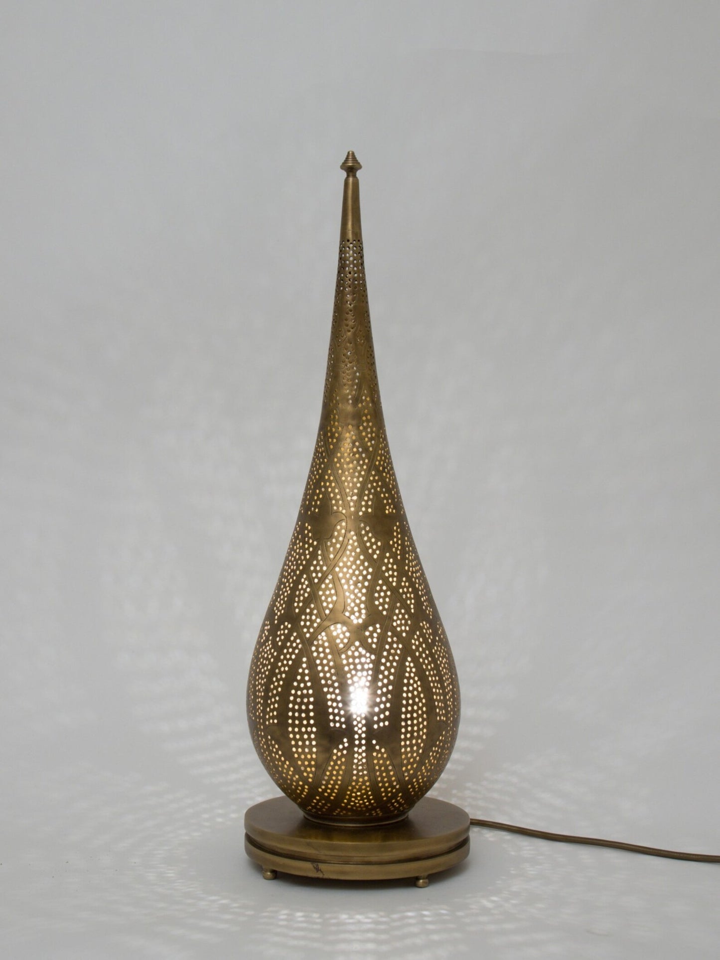 Moroccan Handmade Brass Table Lamp – Artisan-Crafted Luxury Lighting