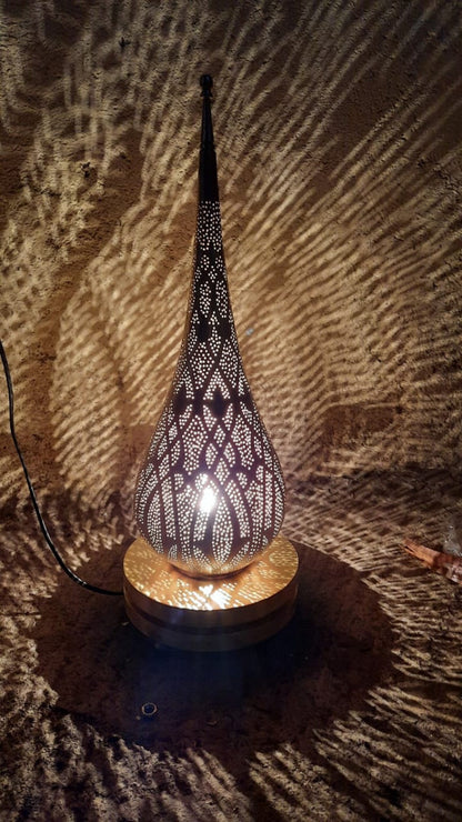 Moroccan Handmade Brass Table Lamp – Artisan-Crafted Luxury Lighting