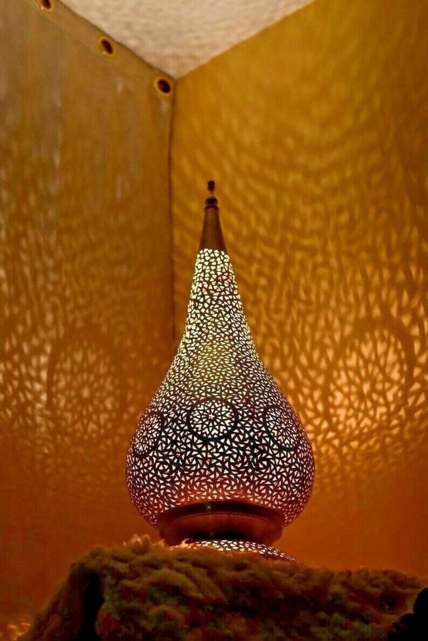 Moroccan Brass Table Lamp – Designer Lighting & Home Décor